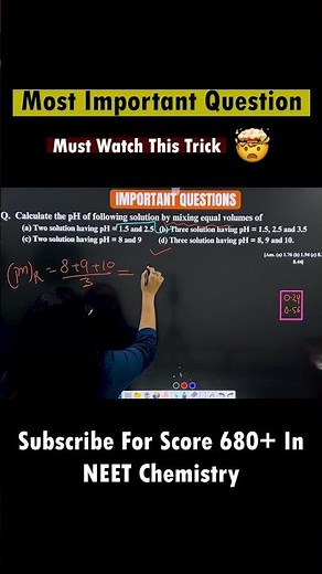 Most Important Question From Ionic Equiliberium 🔥🚀| Class 11 Chemistry #neet #neetexam #boardexam