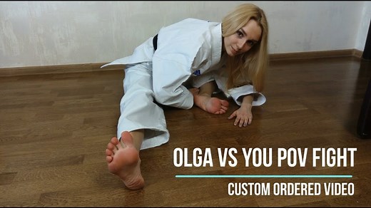 Olga Vs You POV karate fight