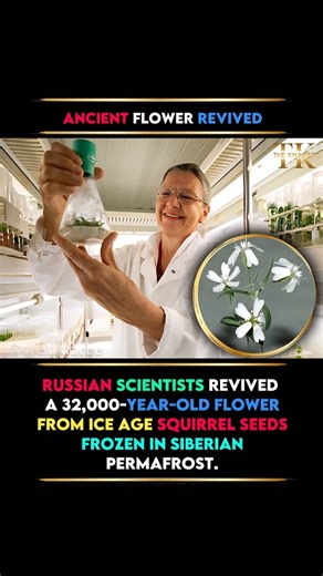 The Khabree | Nature’s time capsule blooms again. Russian scientists revived a 32,000‑year‑old flower grown from Ice Age squirrel‑stashed seeds preserved... | Instagram