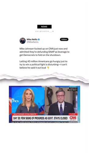 “Let us take away your healthcare or starve” - Mike NussyLicker Johnson. | SaadiaM