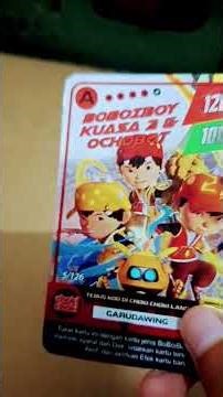 review kartu boboiboy Hologram#kartuboboiboy#monstagalaxycard