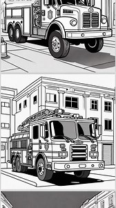 Fire Truck Coloring Pages 28 TOP Pages American Fire Truck Coloring Pages Fire Engine Coloring - Etsy