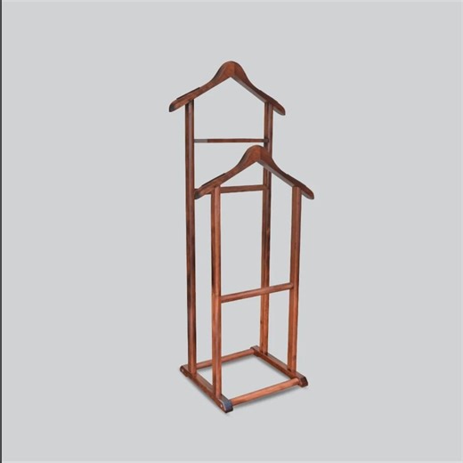 Twin Valet Stand - Wedding Groom Gift, Two-tier Suit Stand, Wood Hanger - Etsy Australia