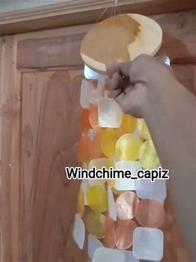 Handmade Capiz Wind Chime | Teak Wood & Natural Shell – MuisCraft