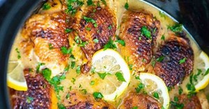 DIY Slow Cooker Lemon Chicken Thighs Recipe