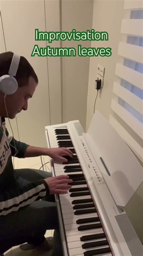 Welcome Autumn!!!! 🤎🍂 Jazz Standard Autumn Leaves 🍂 Improvisation #piano #pianocover