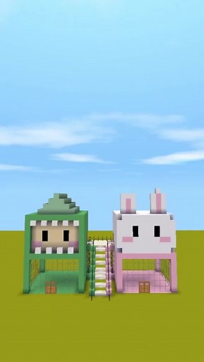 phần 9 xây ngôi nhà thỏ và khủng long🐰#khủnglong🦖 #xhtiktok #xây_nhà #miniworldvn #xh🌷 #thỏ_bảy_màu