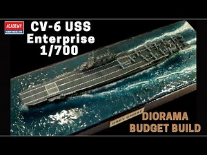 GREY GHOST CV-6 USS Enterprise 1942 Midway DIORAMA BUILD