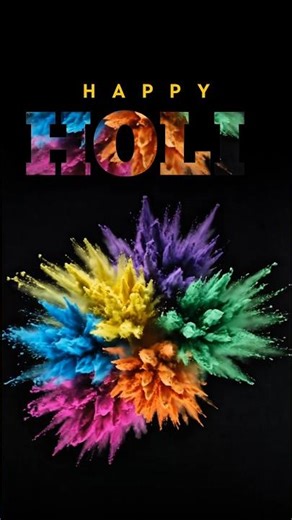 Holi colour splash Black screen video | holi colour overlay video animation #colorsplash