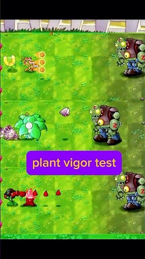 PLant vigor test #shorts #pvzfusion