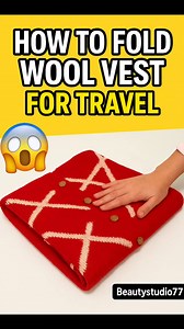 Space-Saving Hack! Fold Wool Vest in Seconds 🧳✨ (Travel Tip) #TravelHack #PackingHacks #traveltips #woolvest #TravelSmart #viralreel #ExploreWithMe #packingtrick #TravelGoals #fashionpacking #travelroutine #worldtravelers #ReelTrend #globaltravel #SpaceSavingHack #facebookreels #internationaltravel #trendingnow Vinod Kumar | Vinod Kumar