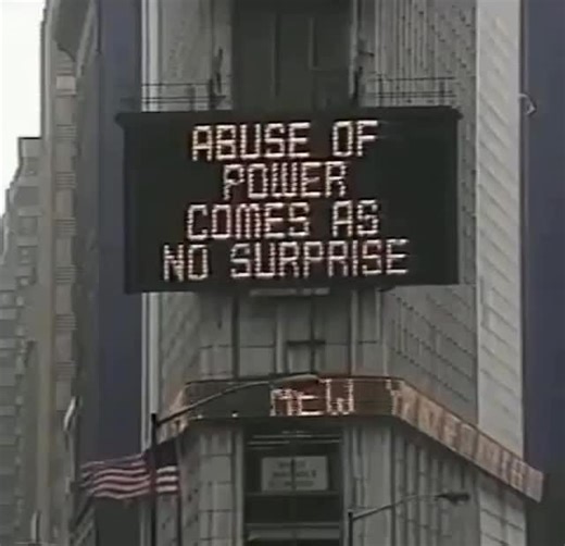 designboom magazine on Instagram: "jenny holzer, times square, 1983: ABUSE OF POWER COMES AS NO SURPRISE @jennyholzerstudio"