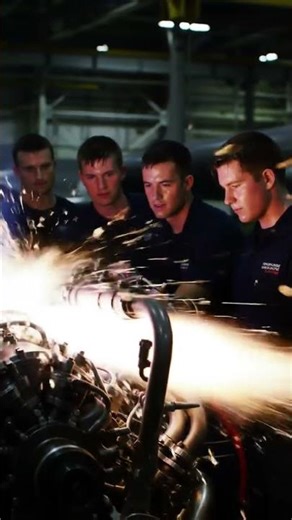 Worker's Testing A Powerful Z-Engine Inside A Massive Factory! Extreme Engineering
