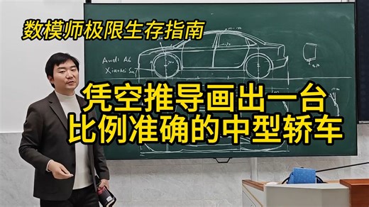 Alias数模师极限生存指南--（无比硬核）如何凭空推导画出比例准确的中型轿车