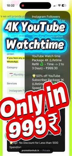 📈 4000 Watch Hours Fast | Best SMM Panel for YouTube Watch Time | Lifetime Refill ♻️