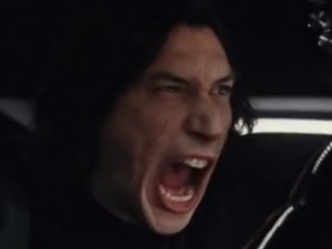 Kylo Ren having anger issues for 1 minute and 22 seconds