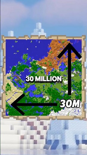 How big is Minecraft map? #minecraft #shorts