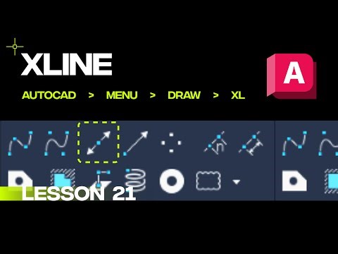 AutoCAD XL Tutorial | Lesson 21 | Learn CONSTRUCTION LINE Command in AutoCAD #AutoCAD #CAD