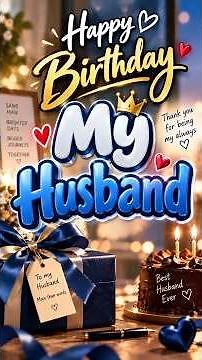 Happy Birthday Husband 🎂 | Romantic Birthday Song for Your Amazing Husband ❤️