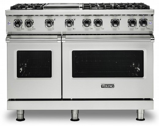 Viking Professional 5 Series 48 In. Stainless Steel Natural Gas Range - VGR5486GSS