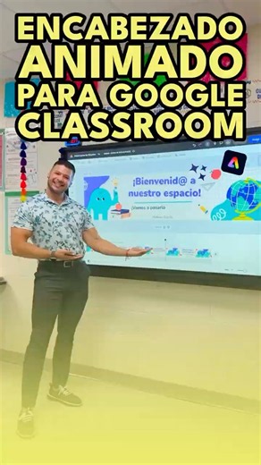 Create an Animated Header for Google Classroom with Adobe Express
