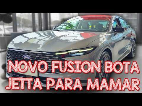 NOVO FUSION 2026 BOTA JETTA PRA MAMAR E CUSTA MENOS! Avaliação Ford Fusion 2026