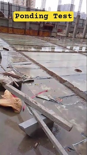 Ponding Test || Sikashield W162 membranes |waterproofing testing #waterproofing #construction #sika