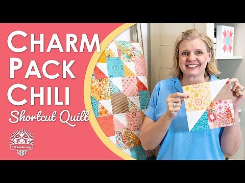 Cook up this Quilt right now!🌶️Fun, fast and easy Charm Pack Chili 🍲 Free Shortcut Quilts 😋