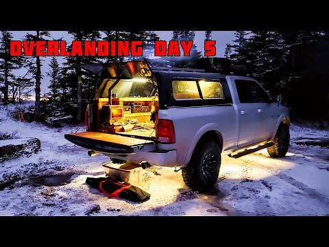 Winter Camping In Snow With Freezing Temperatures