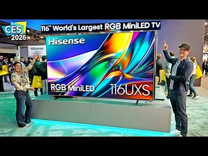 Hisense CES 2026 Booth is Amazing! 163" MicroLED , 116" RGB MiniLED & All New XR10 Projector!!