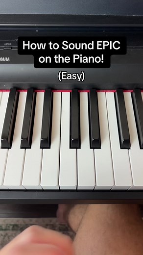Sound EPIC on the piano! #easy #tutorial #piano #music #epic #theme