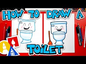 How To Draw A Toilet - Videos For Kids
