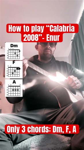 Easy guitar song “Calabria 2008”-Enur #guitar #fypシ゚viral #tutorial #musician #fypシ゚ #fypシ #fypviral