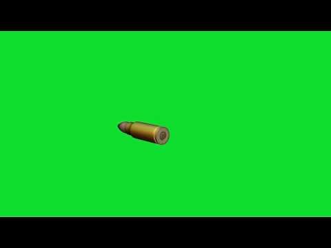 Fast & Slow Motion Flying Bullet Green Screen Free Stock Footage