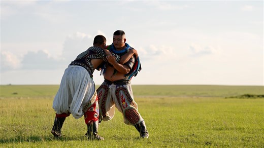Mongolian Bökh wrestlers showcase spirit of the steppe