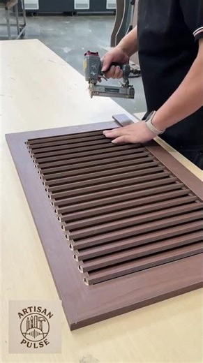 How a Paint-Free Louver Door Is Made Precision Joinery & Finishing #ArtisanPulse