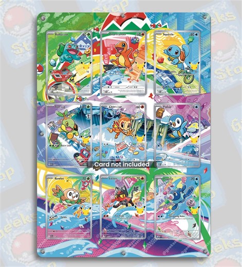 First Partner Illustration Collection Series 1 | Extended Art Display Case Pokemon Card - Etsy