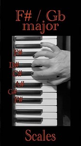 F# / Gb major piano scale #piano #scale #majorscale