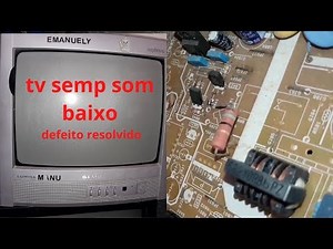 tv semp modelo TV1451 nav com som baixo