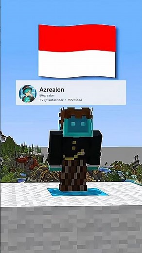 INDONESIA WINS 1ST IN MINECRAFT BUILD COMPETITION ON @MrBeast VIDEO #minecraft #azrealon
