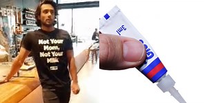 PETA activists glue hands to Starbucks counter because vegan milk costs too much