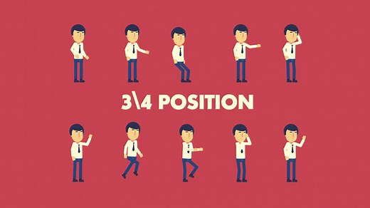 扁平化卡通小人物角色场景MG动画模板