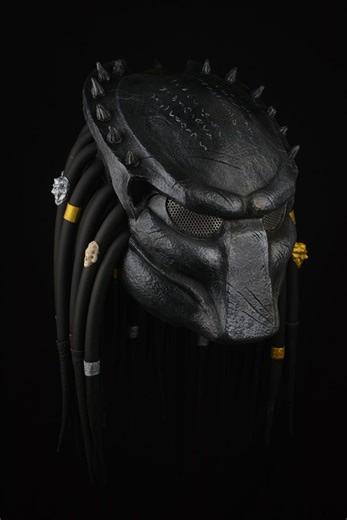 Handmade Grey Latex Predator Wolf Alien Hunter Mask, Helmet Costume for Halloween & Cons - Etsy