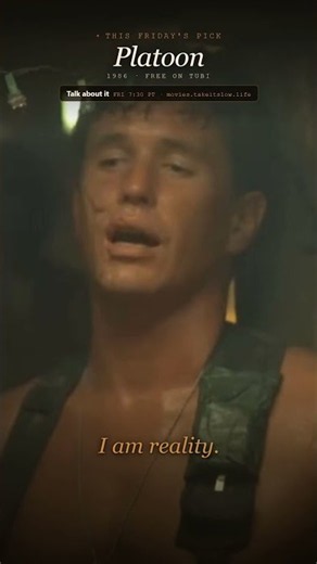 "I am reality." Tom Berenger as Sgt. Barnes | Platoon (1986), dir. Oliver Stone