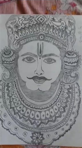 🙏❤Khatu shyam ji #easy sketch #drawing #painting #@NHDArt7667