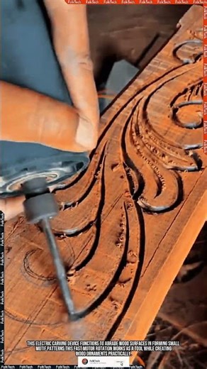 Electric Wood Carver Tool: Creating Fine Ornaments With High Precision #tool #tools #innovation