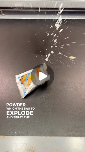 Phil Cook on Instagram: "Fart bombs involve two chemical reactions which happen simultaneously once the inner liquid packet is burst. The smell comes from hydrogen sulfide, which forms as the yellow ammonium monosulfide reacts with water. To burst the package open requires a separate reaction, this time between an acid dissolved in the liquid packet and baking soda which is mixed with the ammonium monosulfide. The pressure from the carbon dioxide gas that is produced causes the packet to explode