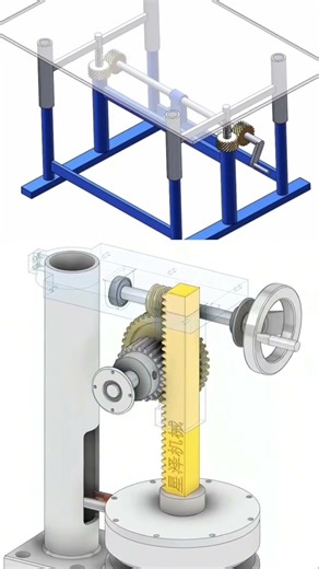 Rack & Pinion Lift Mechanism Explained ⚙️🤯 #viral #shorts