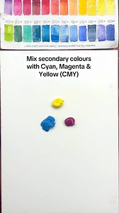 1.6K views · 28 reactions | Mix secondary colours from Cyan, Magenta, Yellow | Willowing Arts | Facebook