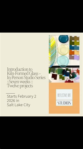 New year, new skill set!! 🔥✨ My 7-week in-person fused glass series is officially open for registration—and there are ::only a few seats left:: Workshop starts February 7, 2026 and it’s the perfect way to kick off the year with a creative rhythm you can actually feel each week. What we’ll do together: - Learn the foundations of kiln-formed (fused) glass - Build confidence through guided projects demos - Explore design, layering, color, and how to “think like glass” - Leave with multiple finishe